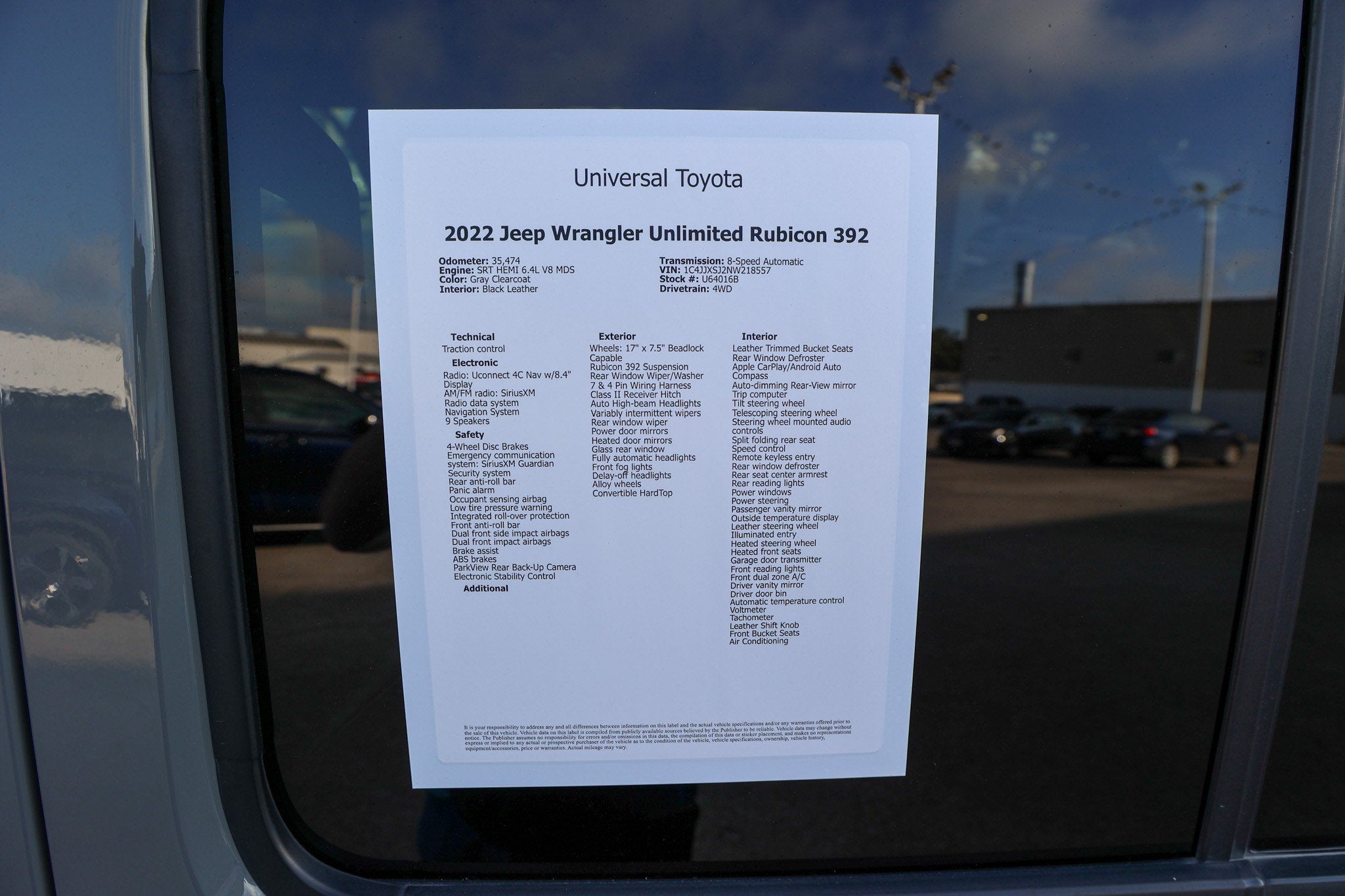 2022 Jeep Wrangler Unlimited Rubicon 392