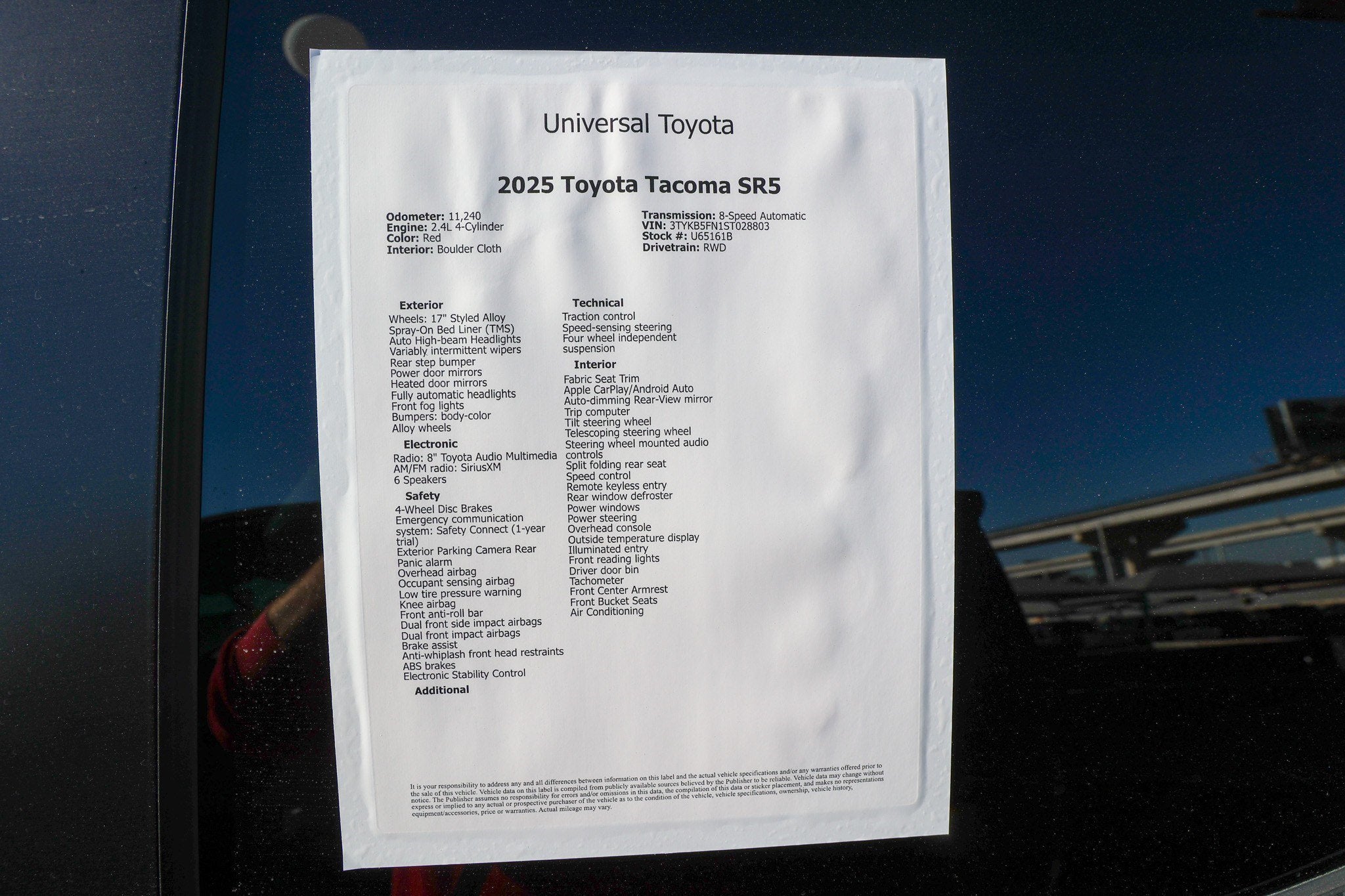 2025 Toyota Tacoma SR5