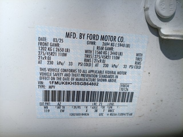 2025 Ford Explorer ST-Line