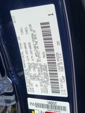 2023 Toyota Tundra 4WD Platinum®