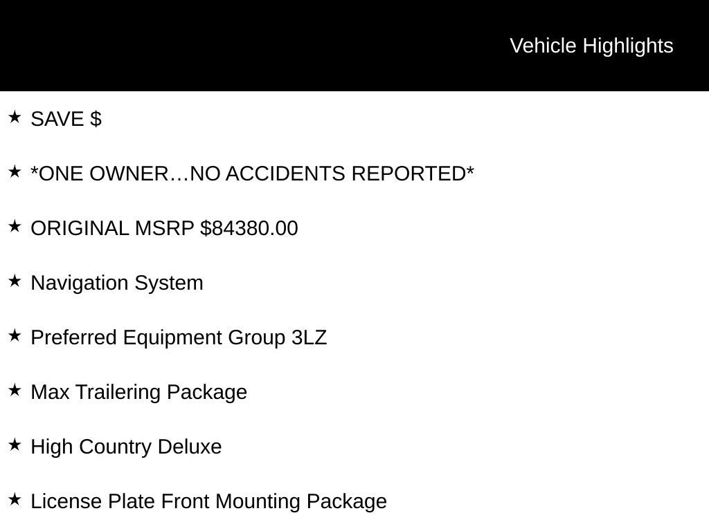 2023 Chevrolet Tahoe High Country