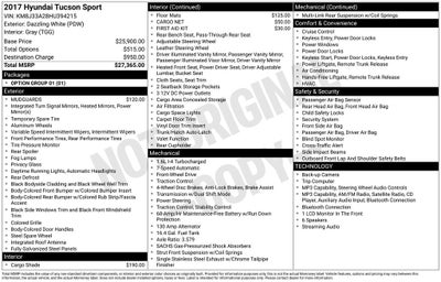2017 Hyundai Tucson Sport
